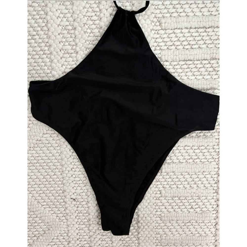 NWOT Womens Abercrombie & Fitch Black One Piece Swimsuit Size Large - Picture 4 of 8